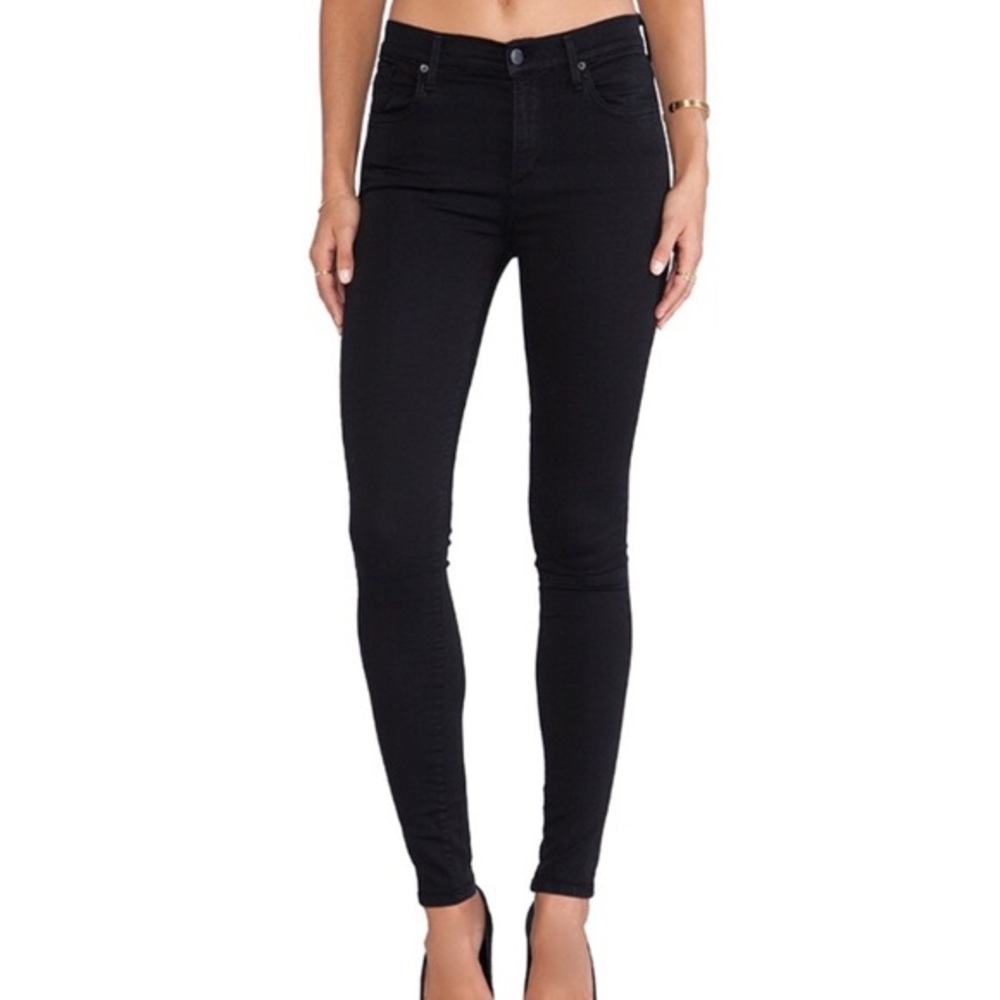 Agolde Sophie High Rise Skinny jean - size 24 - color Luxe (black)